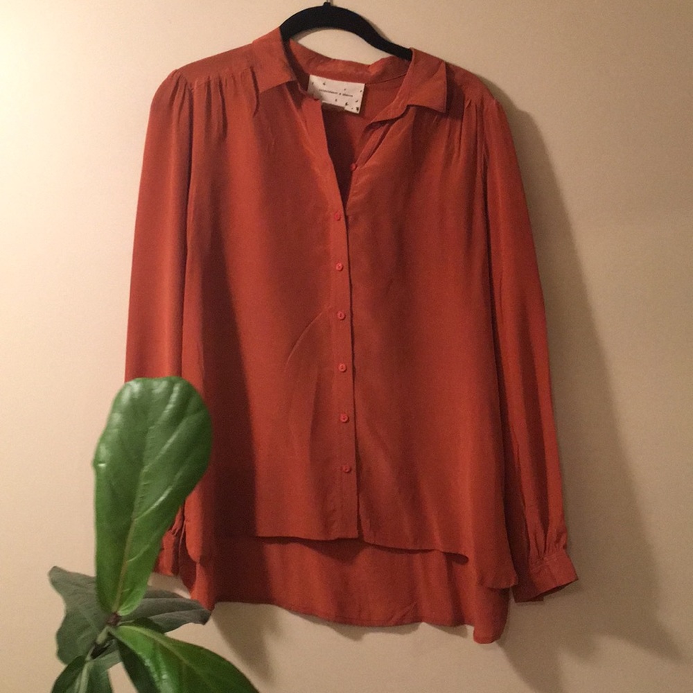 Urban Outfitters Coincidence & Chance Silk Shirt S